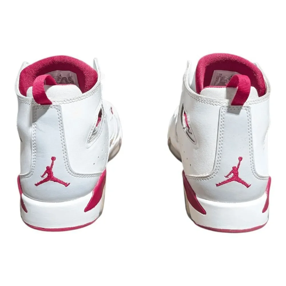 NIKE Air Jordan Fight Club 91 'White Pure Platinum Sail Mystic Hibiscus' Size 6Y